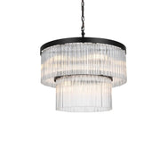 Harlow 24" 9-Light Chandelier in Black
