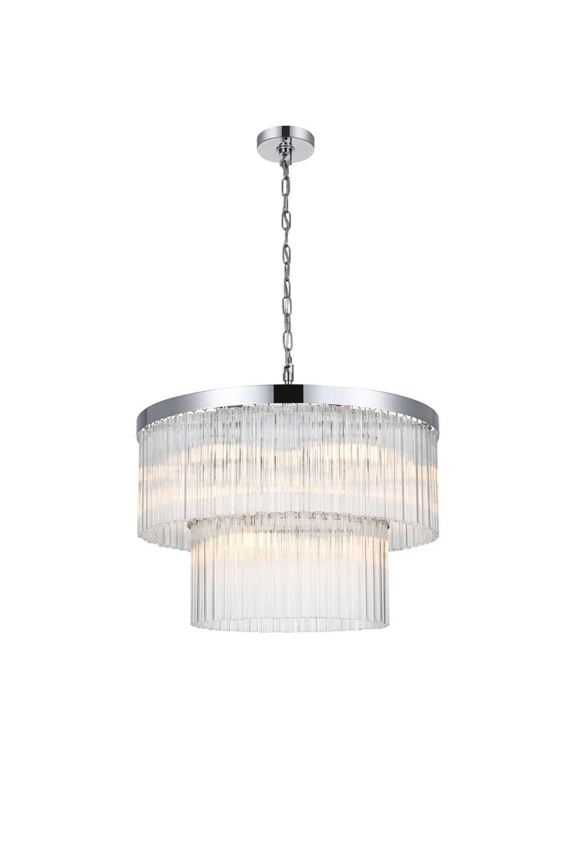 Harlow 24" 9-Light Chandelier in Chrome