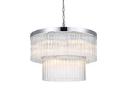 Harlow 24" 9-Light Chandelier in Chrome
