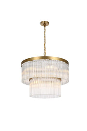 Harlow 24" 9-Light Chandelier in Satin Gold