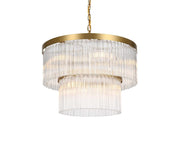 Harlow 24" 9-Light Chandelier in Satin Gold