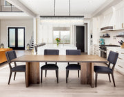 Harlow 49" 6-Light Chandelier in Black And Clear