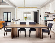 Harlow 49" 6-Light Chandelier in Satin Gold And Clear