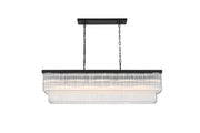Harlow 53" 9-Light Chandelier in Black