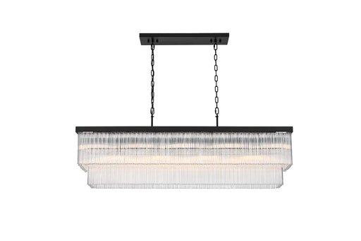 Harlow 53" 9-Light Chandelier in Black