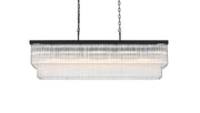 Harlow 53" 9-Light Chandelier in Black