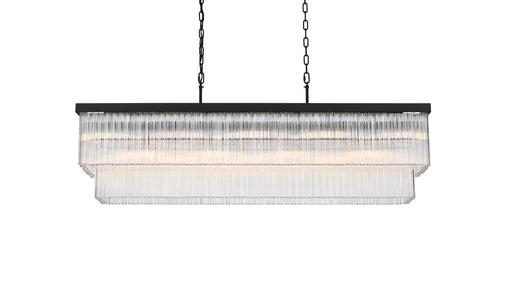 Harlow 53" 9-Light Chandelier in Black