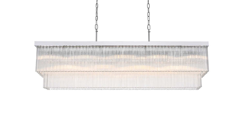 Harlow 53" 9-Light Chandelier in Chrome
