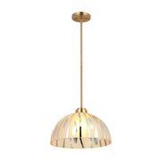 Chroman Empire 16" Dome Pendant in Satin Gold