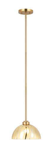 Chroman Empire 10" Dome Pendant in Satin Gold
