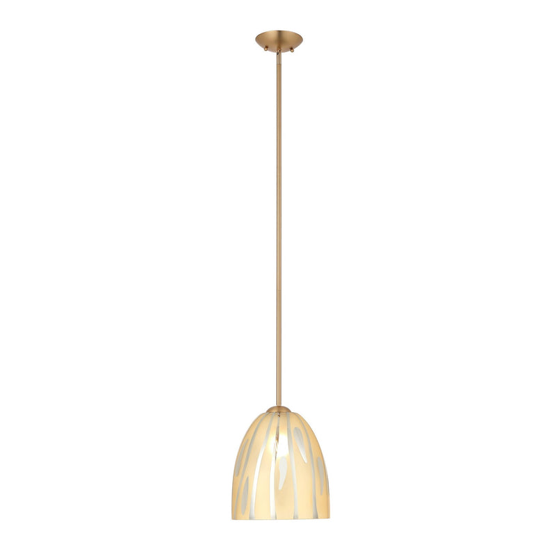 Chroman Empire 9.8" Bell Pendant in Satin Gold