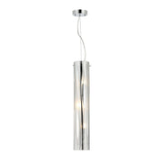 Chroman Empire 3-Light 4.3" Cylinder Pendant in Chrome