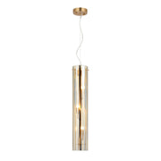 Chroman Empire 3-Light 4.3" Cylinder Pendant in Satin Gold