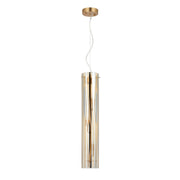 Chroman Empire 3-Light 4.3" Cylinder Pendant in Satin Gold