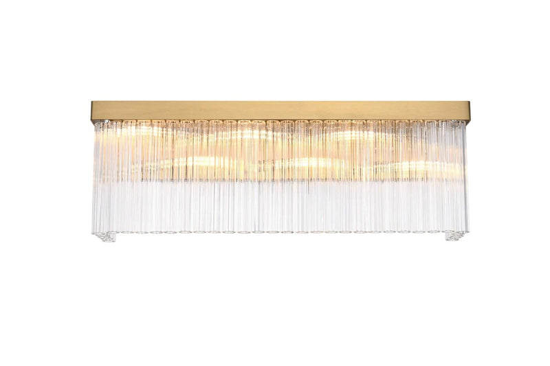 Harlow 26" 6-Light Wall Sconce in Satin Gold