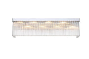 Harlow 34" 8-Light Wall Sconce in Chrome