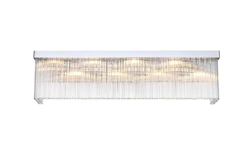 Harlow 34" 8-Light Wall Sconce in Chrome