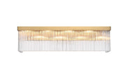 Harlow 34" 8-Light Wall Sconce in Satin Gold