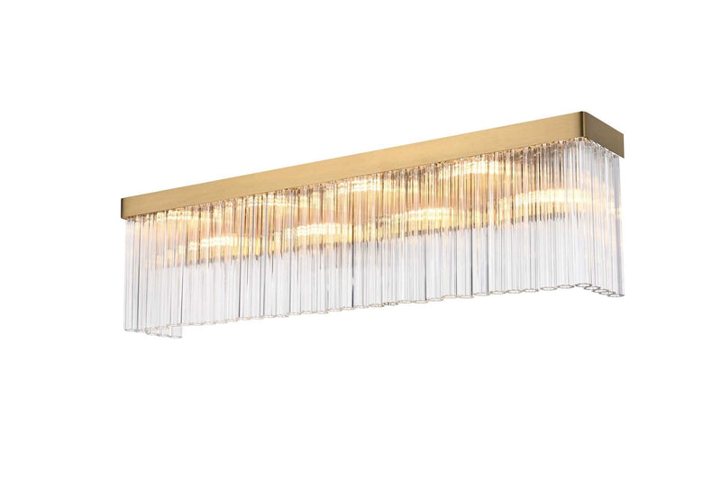 Harlow 34" 8-Light Wall Sconce in Satin Gold