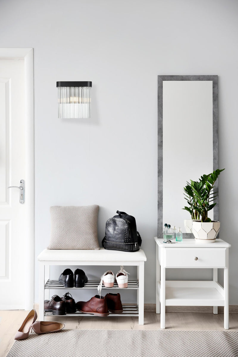 Harlow Wall Sconce in Black And Clear