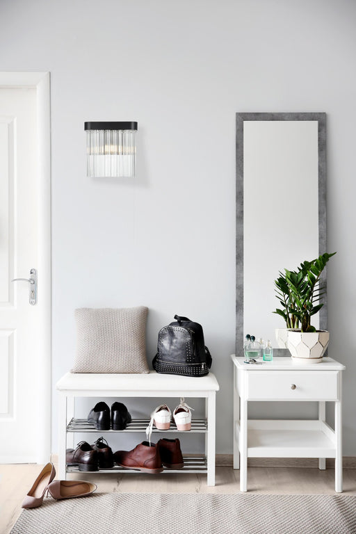 Harlow Wall Sconce in Black And Clear