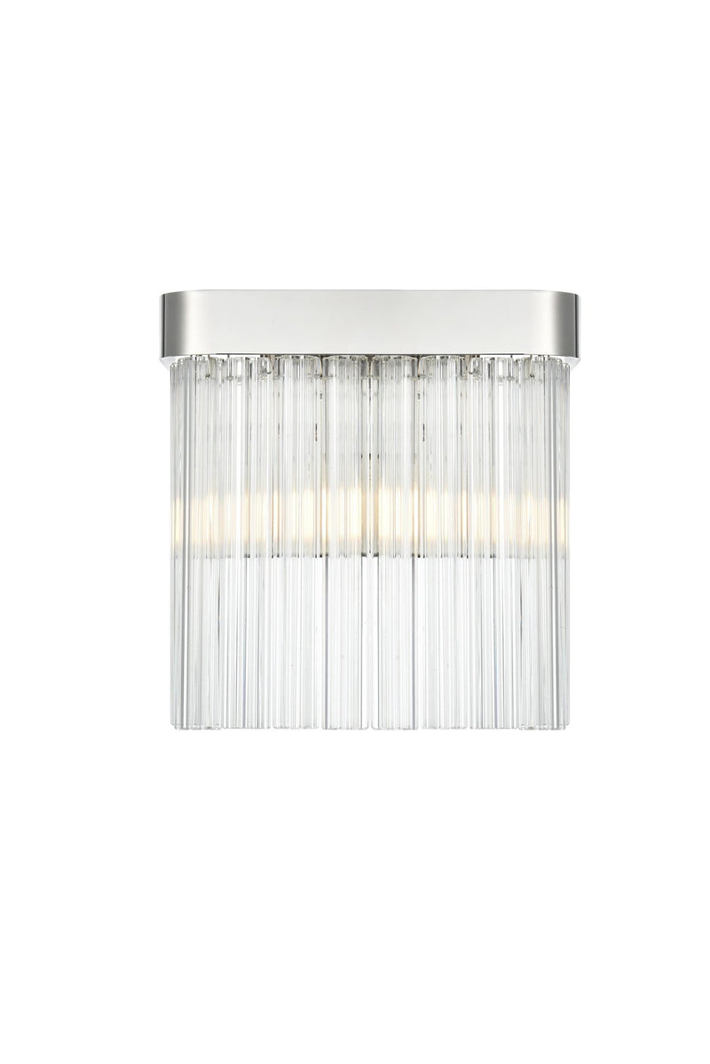 Harlow Wall Sconce in Chrome And Clear
