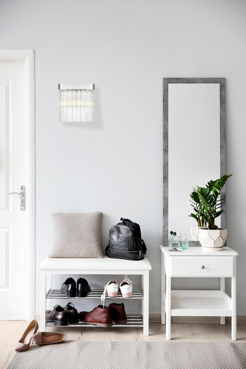 Harlow Wall Sconce in Chrome And Clear