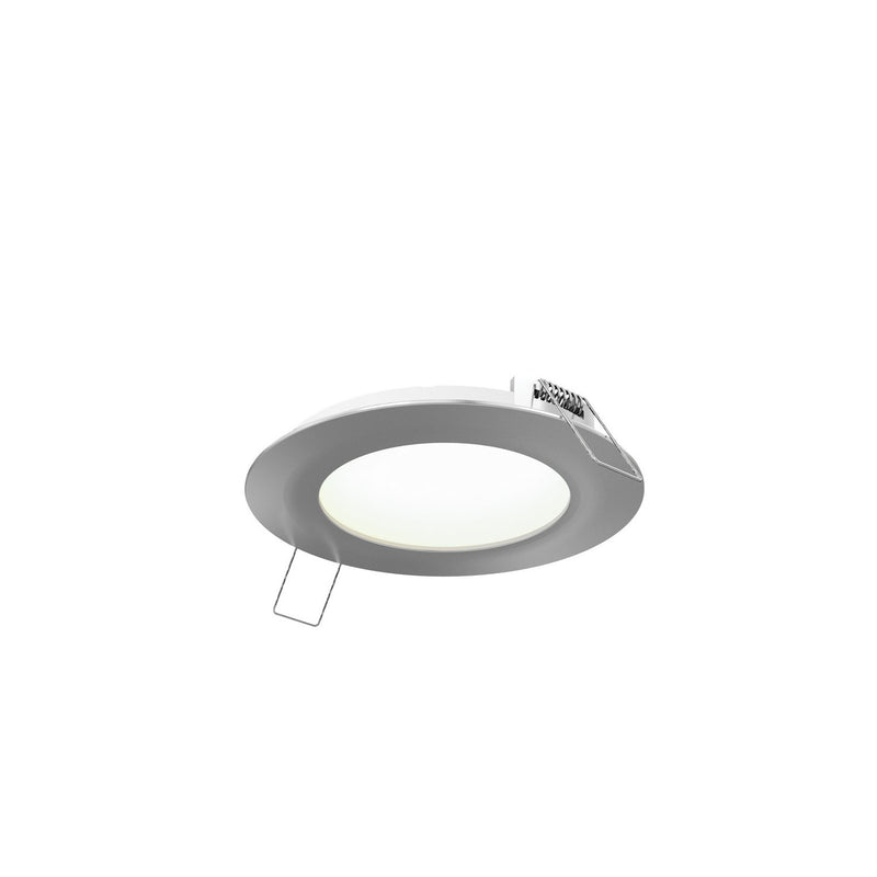 Excel 4.75" Round Slim Panel Recessed Light in Satin Nickel