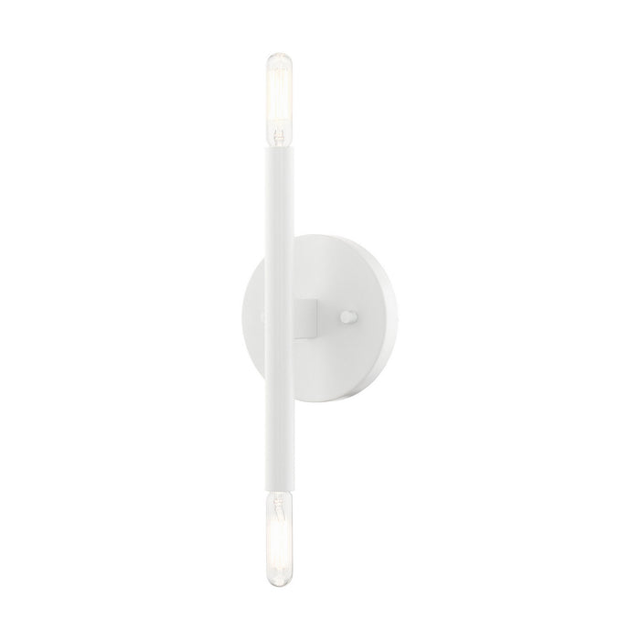 Copenhagen Two Light Wall Sconce in White