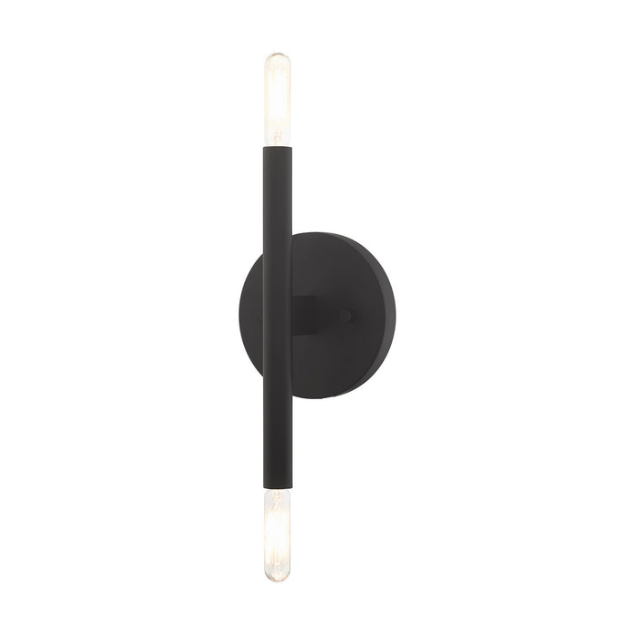 Copenhagen Two Light Wall Sconce in Black
