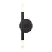 Copenhagen Two Light Wall Sconce in Black