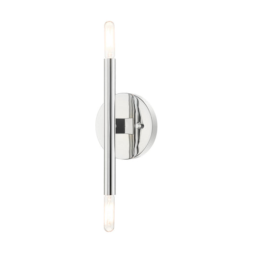 Copenhagen Two Light Wall Sconce in Polished Chrome