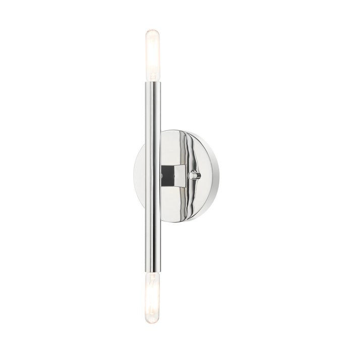 Copenhagen Two Light Wall Sconce in Polished Chrome