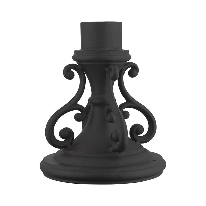 Outdoor Accessories Pier Mount Adapter in Textured Black