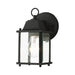Hamilton One Light Outdoor Wall Lantern in Textured Black