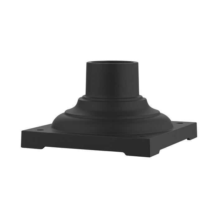 Outdoor Accessories Pier Mount Adapter in Textured Black