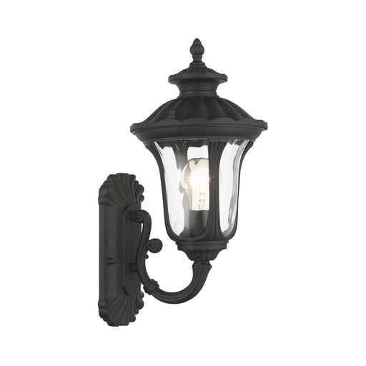 Oxford One Light Outdoor Wall Lantern in Textured Black