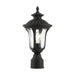 Oxford One Light Outdoor Post Top Lantern in Textured Black