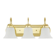 Rivera 3-Light 18" Bath Vanity Light in Polished Brass