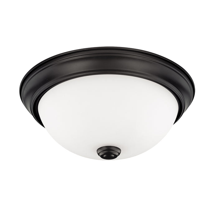 Bates 2-Light Flush Mount in Matte Black - Lamps Expo