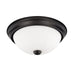 Bates 2-Light Flush Mount in Matte Black - Lamps Expo