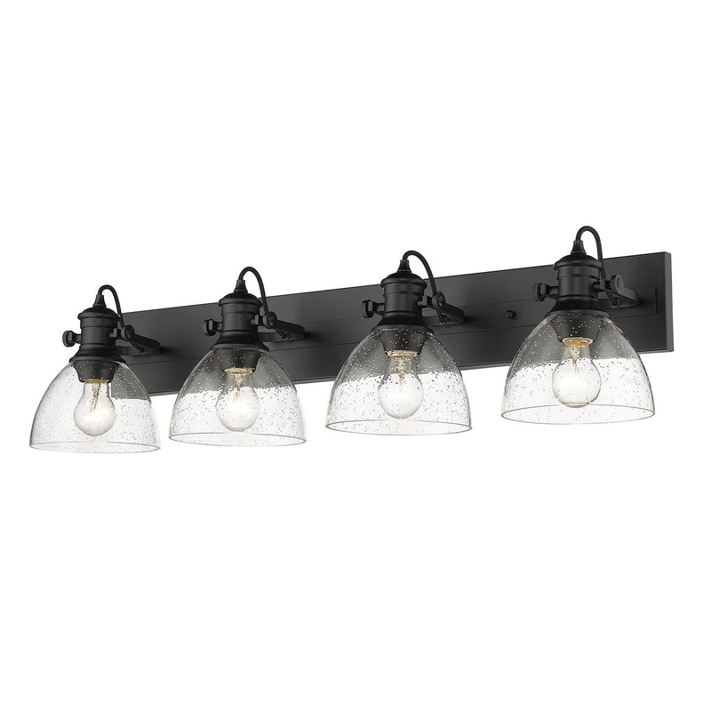 4-Light Bath Vanity in Matte Black - Lamps Expo