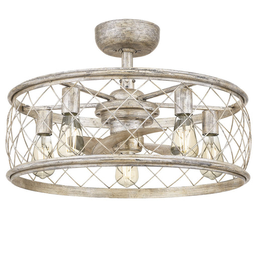 Dury 5-Light Fandelier in Century Silver Leaf