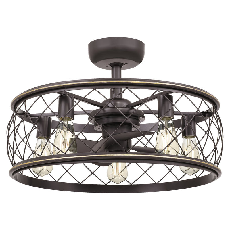Dury 5-Light Fandelier in Palladian Bronze