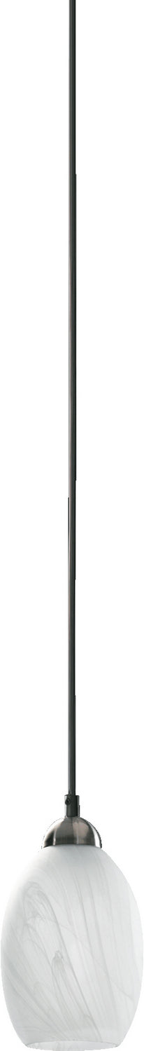 Transitional Pendant in Satin Nickel