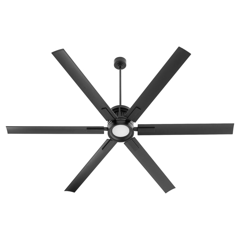 Zeus 80" 6-Blade Ceiling Fan in Matte Black