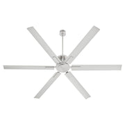 Zeus 80" 6-Blade Ceiling Fan in Satin Nickel