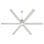 Zeus 80" 6-Blade Ceiling Fan in Satin Nickel