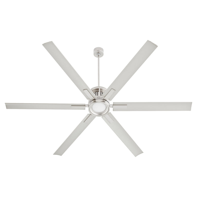 Zeus 80" 6-Blade Ceiling Fan in Satin Nickel