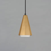 Rizzo 1 Light Mini Pendant in Black / Antique Brass